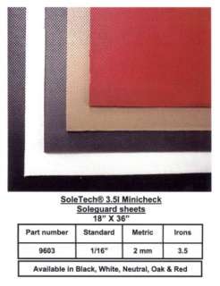 SoleTech Mini Check Rubber Sole Guard Soling Sheet  