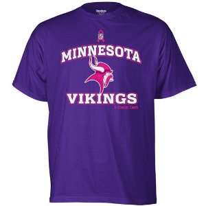  Reebok Minnesota Vikings Breast Cancer Awareness Ribbon 