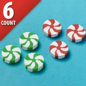  Candy Swirl Erasers 6ct