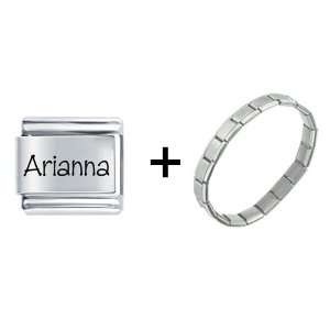  Name Arianna Italian Charm Pugster Jewelry