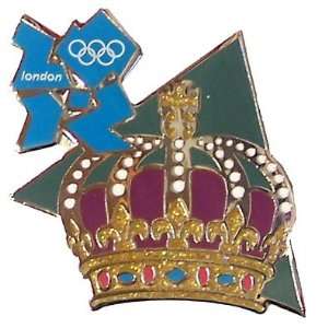 Summer Olympics London 2012 England Olympic Games Crown Pin  