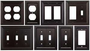 Switch Plate Outlet Cover Wall Rocker Oil Rubbed Bronze  