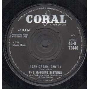  I CAN DREAM,CANT I 7 INCH (7 VINYL 45) UK CORAL 1961 