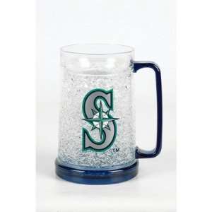  Seattle Mariners Freezer Mug   Set of Two Crystal Glasses 