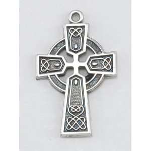  Sterling Small Celtic Cross 18 Chain  Gift Boxed Jewelry