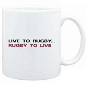  New  Live To Rugby , Rugby To Live  Mug Sports