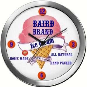  BAIRD 14 Inch Ice Cream Metal Clock Quartz Movement 