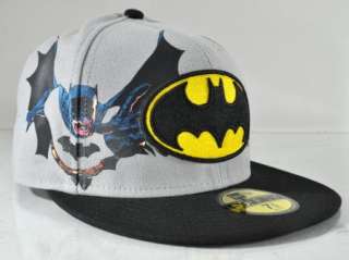 DC COMIC NEW ERA BATMAN MATERIALIZE GRAY 59FIFTY FITTED CAP  