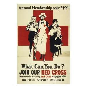  Join Our Red Cross Annual Membership Poster (18.00 x 24.00 