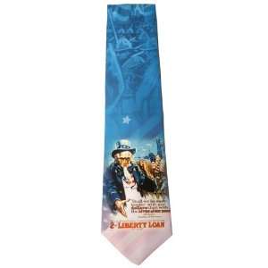  2nd Liberty Loan Uncle Sam Patriotic Tie Made in the USA 