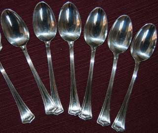 1881 Rogers Silverplate T spoons (6) A1 Scotia Pattern  