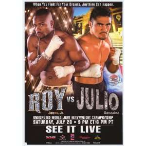  Roy Jones, Jr vs. Julio Gonzalez Movie Poster (11 x 17 