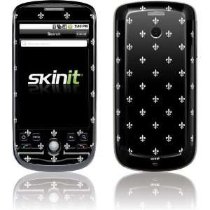  White Fleur de lis on Black skin for T Mobile myTouch 3G 