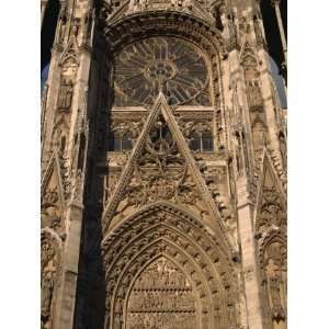 Close Up of the Cathedral at Rouen, Haute Normandie, France, Europe 