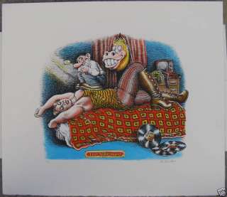 THE NIGHTMARE, Robert Crumb, SIGNED AND NUMBERED PRINT  