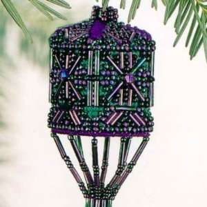  Rainbow Teal Tassel Ornament Cross Stitch Kit Arts, Crafts & Sewing