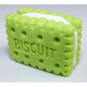  Biscuit Japanese Erasers. 2 Pack. Green Toys & Games