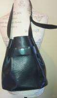 Louis Vuitton Black Epi Sac DEpaule Tote Bag   Gorgeous  