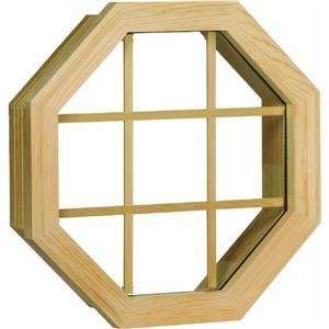  Wood Octagon Single Window