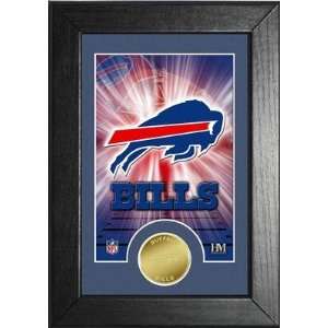    Buffalo Bills Gold  Tone Bronze Coin Frame 