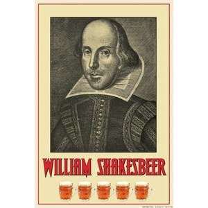  poster printed on 12 x 18 stock. William Shakesbeer
