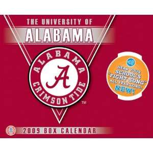  Alabama Crimson Tide 2009 Box Calendar with Sound Sports 