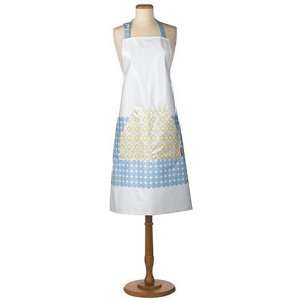  Typhoon PVC Cooks Apron, White, Blue and Beige