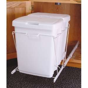 Amerock Double Bin Roll Out With 2 35 qt Baskets With Lids 