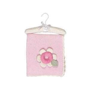  Textiles Baby Cotton Knitted Blanket & Rattle Toy   Regular Size 