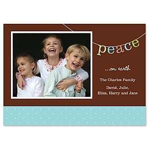  Boatman Geller Digital Holiday Photo Card   Peace Sway 