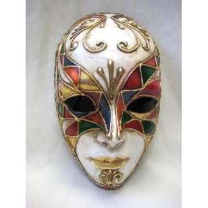  Si Lucia Masquerade Full Face Arlecchino #1 Carnival Mask 