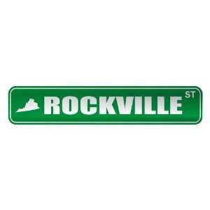   ROCKVILLE ST  STREET SIGN USA CITY VIRGINIA