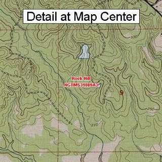  USGS Topographic Quadrangle Map   Rock Hill, Mississippi 