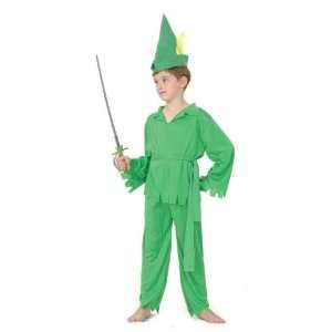  Peter Pan/Robin Hood Childs Fancy Dress Costume S 122cm 