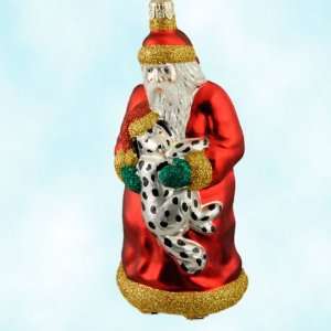  Patricia Breen Christmas Ornaments, Firehouse Santa, Red 