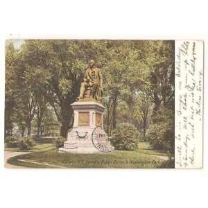  PostcardStatue Robert BurnsWashington Park NY1907 