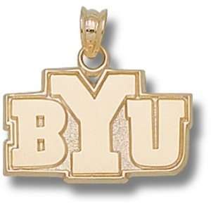 Brigham Young Cougars New BYU 1/2 Pendant (14kt)  