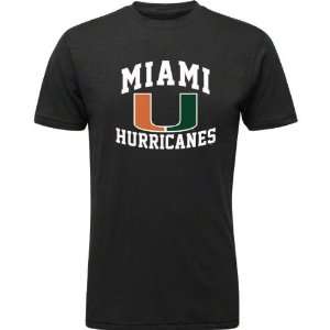  Miami Hurricanes Black Aptitude Vintage T Shirt Sports 