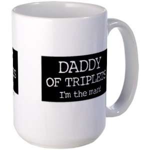  Daddy of Triplets   Funny Large Mug by  