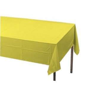  Plastic Banquet Table Cover, Yellow