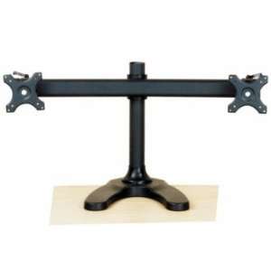  Dual Monitor Stand Free Standing Curved Arm Office 