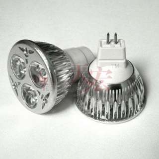   12V Gu10/220V E27/220V 3x3W Led Light Warm Cool White Light Bulb Lamp