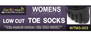 Pair Womens Black Low Cut Toe Socks  Skin contact surface with 100% 
