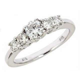 Carat 5 Five Stone Diamond Engagement Ring 14k Gold  