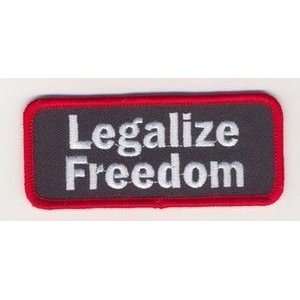  Legalize Freedom Embroidered Fun Cool Biker Vest Patch 