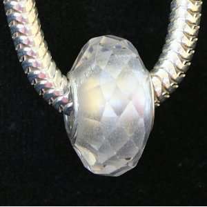   Glass Bead Crystal Quartz Fits Pandora Bracelets 