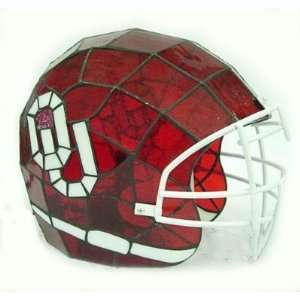   Sooners Stained Glass Replica Football Helmet Light