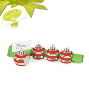  Mud Pie Gifts Holiday 127495 B Napkin Ring Place Card 