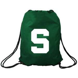  Michigan State Spartans Green Nylon Drawstring Backpack 