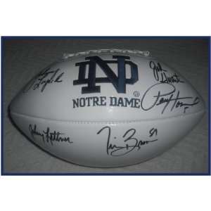  Notre Dame Heisman Trophy Winners Signed Logo Football 